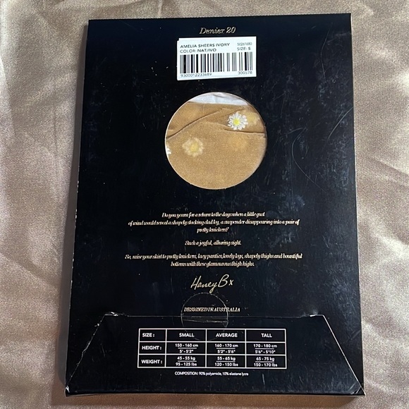 Honey Birdette Amelia Ivory Thigh High Suspender Stockings - Picture 2 of 4